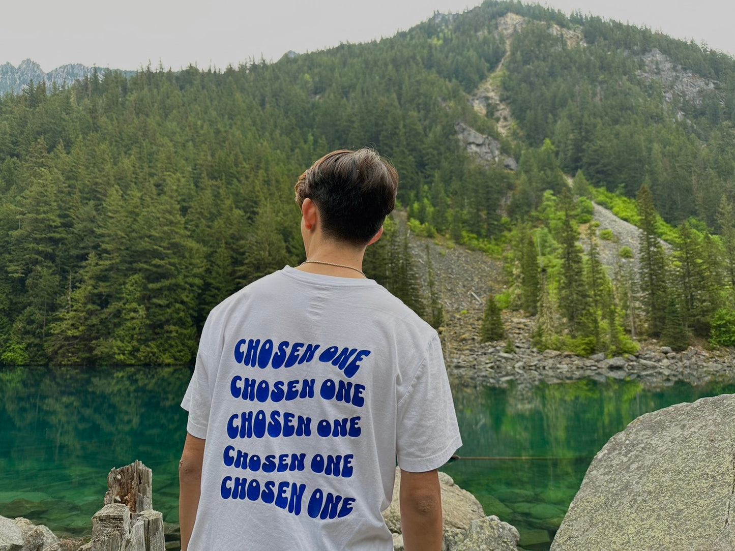 CHOSEN ONE TEE white/blue