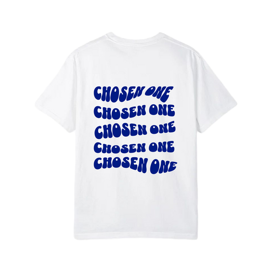 CHOSEN ONE TEE white/blue