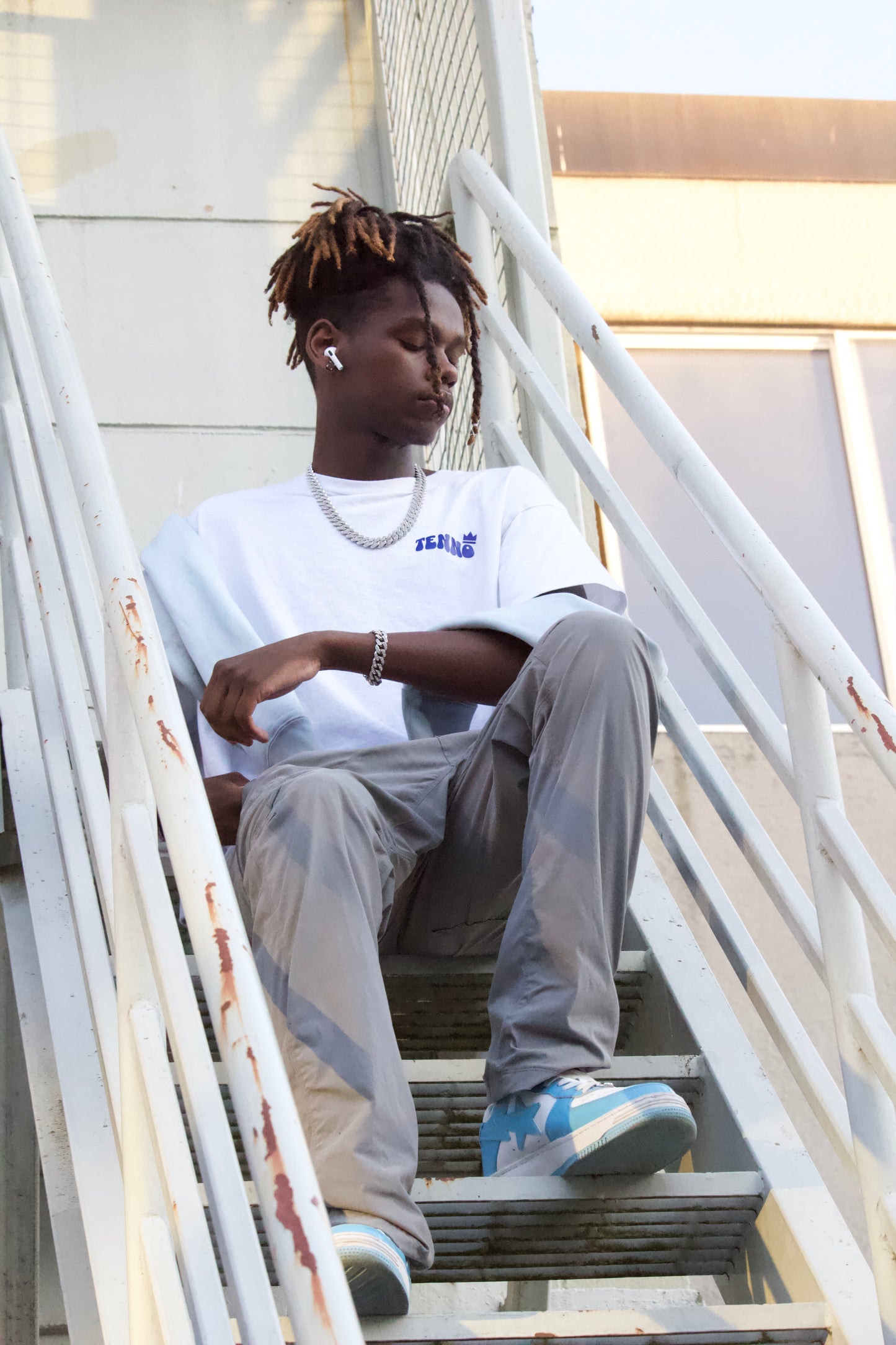 CHOSEN ONE TEE white/blue