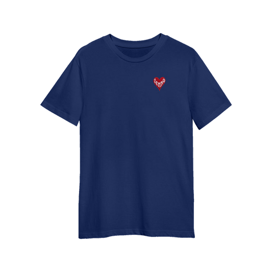 HEART TEE navy