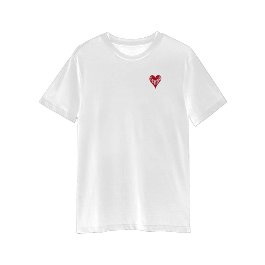 HEART TEE white